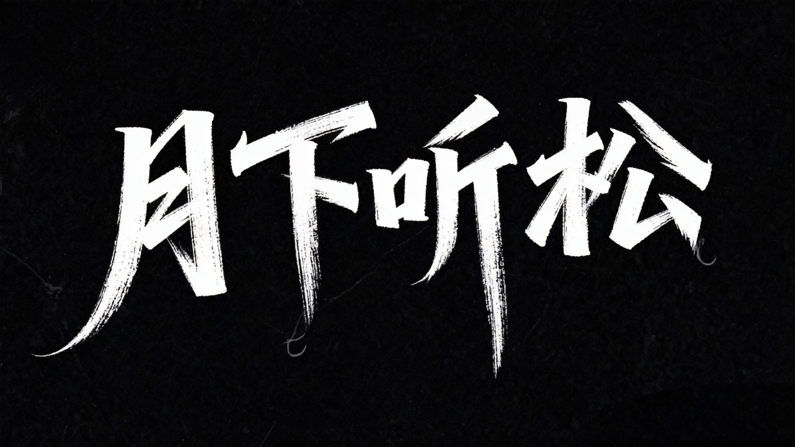 月下听松