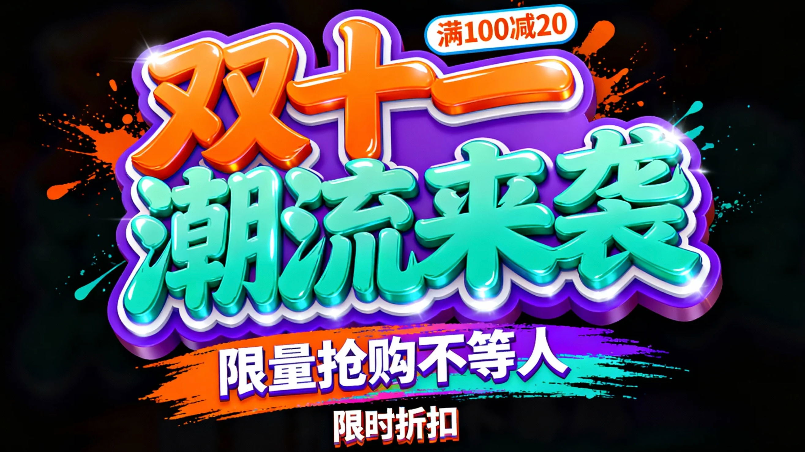 双十一潮流来袭