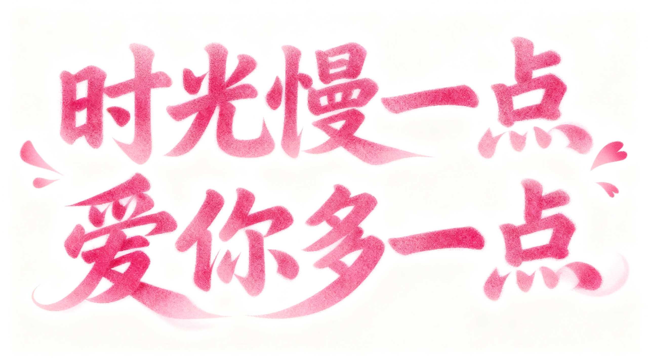 时光慢一点