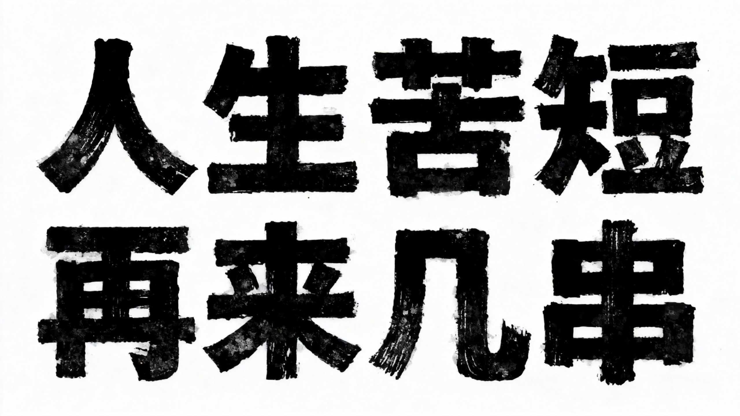 人生苦短